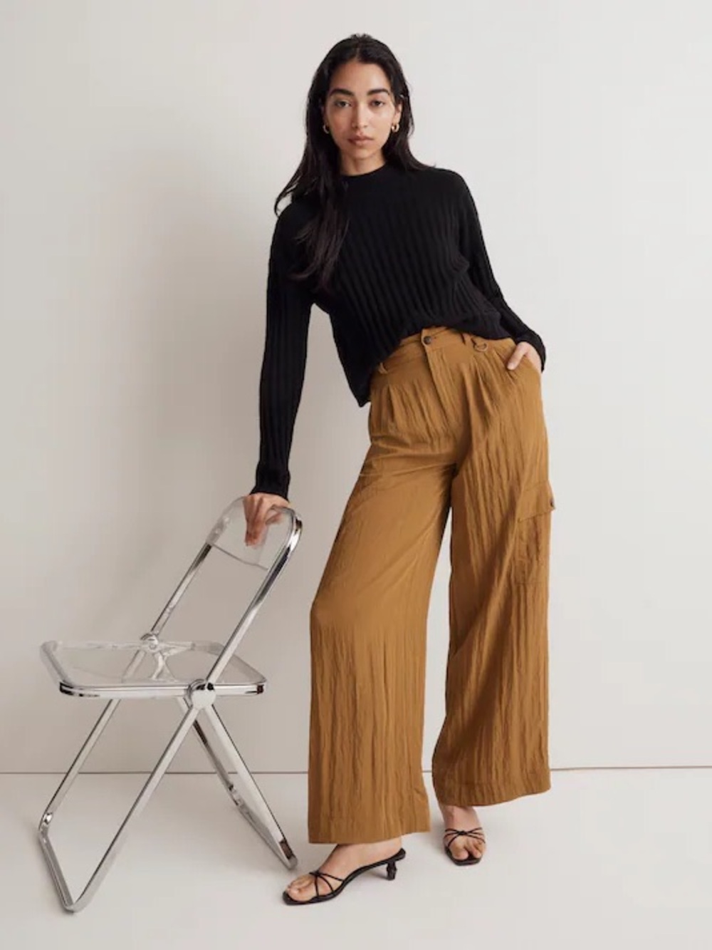 Madewell Harlow Cargo Wide Leg Pants
